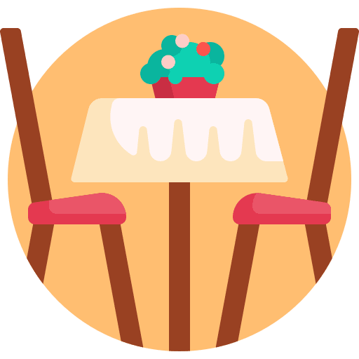 Dinner table house things furniture and household dining room icon