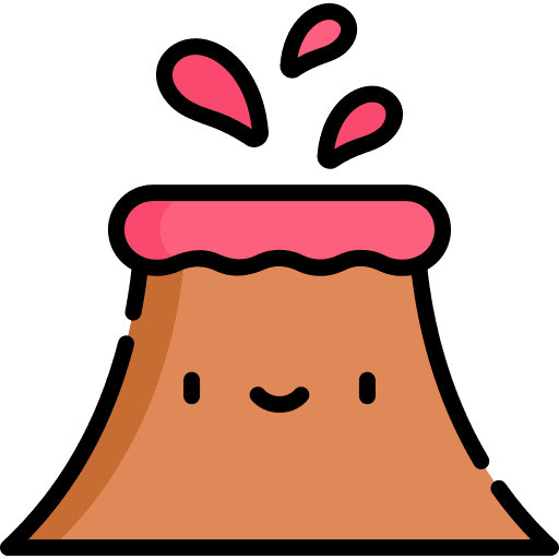 Volcano natural disaster nature volcano icon