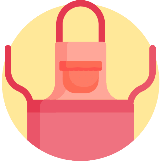 Apron cooking fashion accessory icon