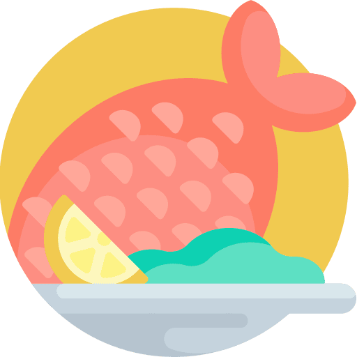 Fish food fish food and restaurant icon