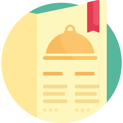 Menu print products menu paper icon