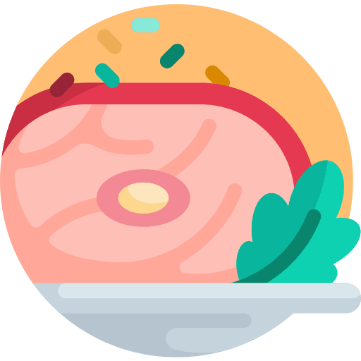 Meat barbecue grilled food and restaurant icon