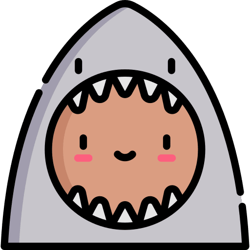Shark fun animal shark icon