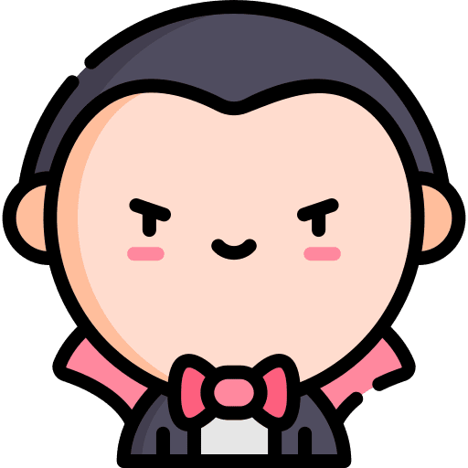 Vampire costume fear dracula icon
