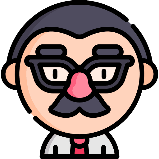 Groucho moustache costume glasses icon