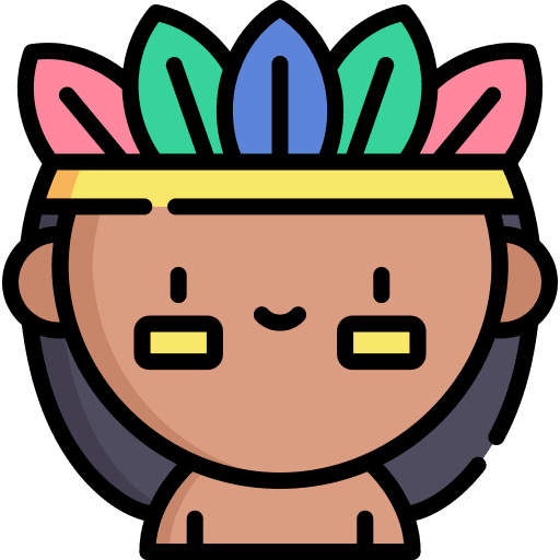 Indian birthday and party costume indian icon