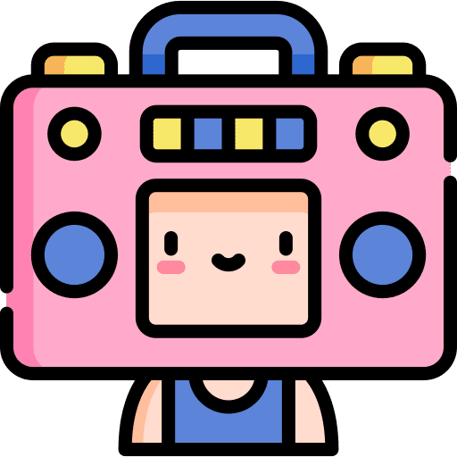 Boombox audio radio sound icon