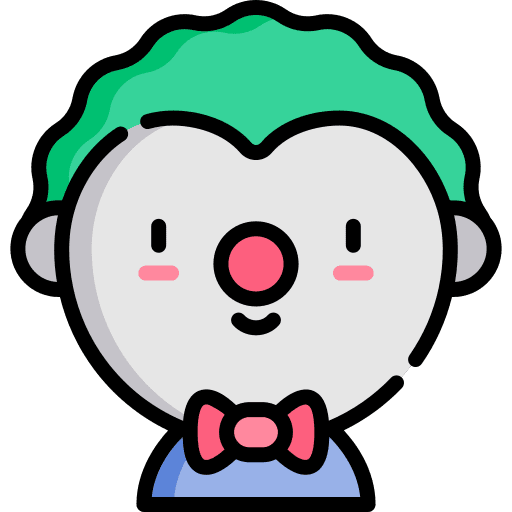 Clown jester hat birthday and party icon