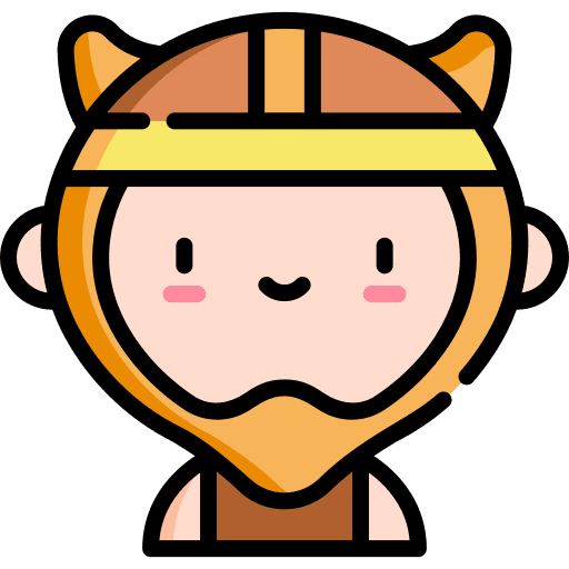 Viking birthday and party people legend icon