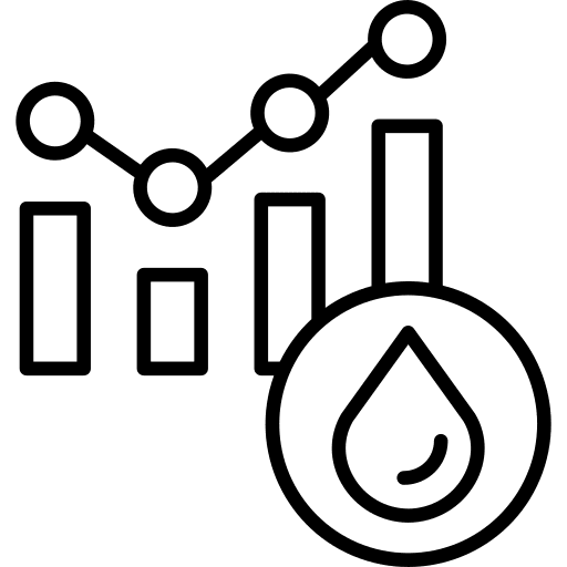 Analytics profits stats business and finance icon