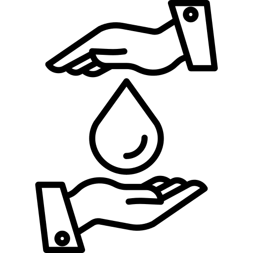 Save water drop ecology save water icon