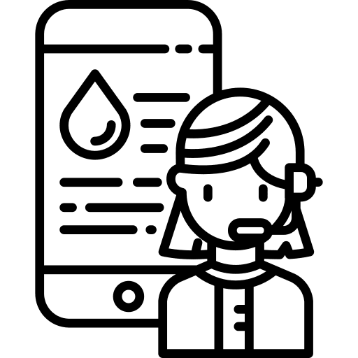 Assistance customer service smartphone communications icon