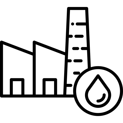 Factory factory pollution contamination icon