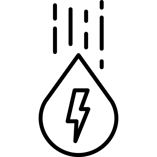 Hydro power ecology and environment energy water energy icon