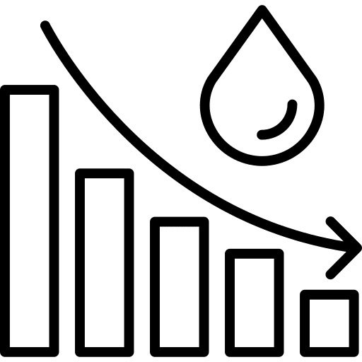 Loss loss bar chart profits icon