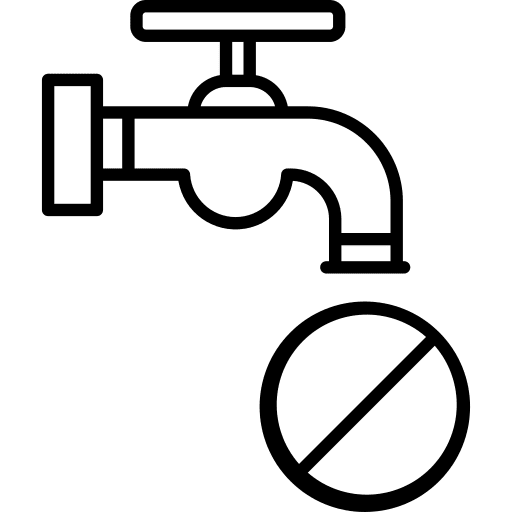 No water no water faucet drought icon