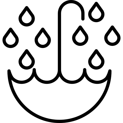 Rain rainy weather protection icon