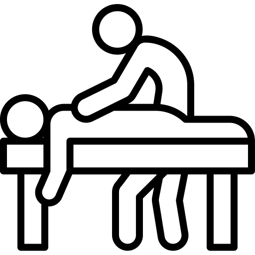 Massage chiropractic massage body icon