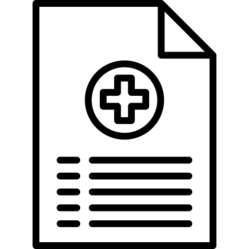 Medical prescription medical prescription prescription note icon