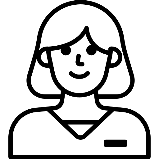 Therapist physician girl doctor icon