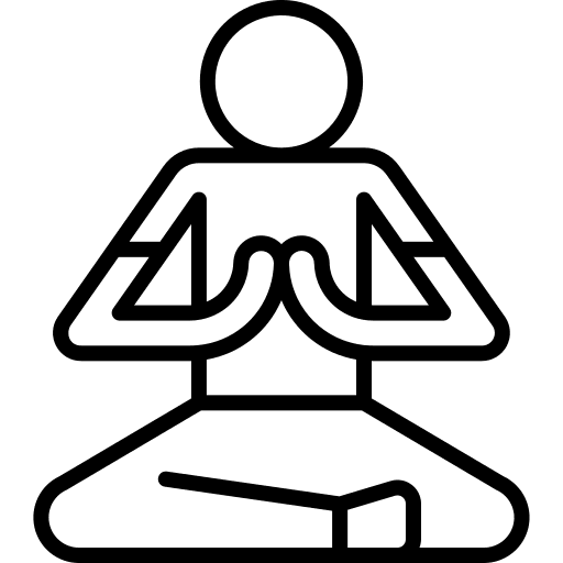 Yoga exercise yoga lotus position icon