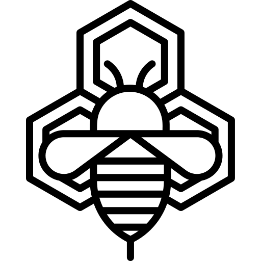 Apitherapy organic animals honeycomb icon