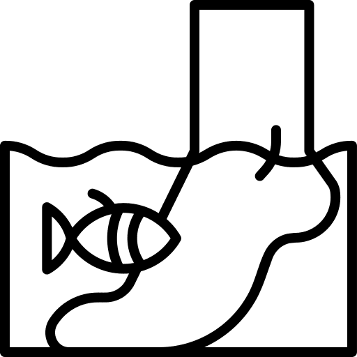 Fish spa spa wellness personal care icon