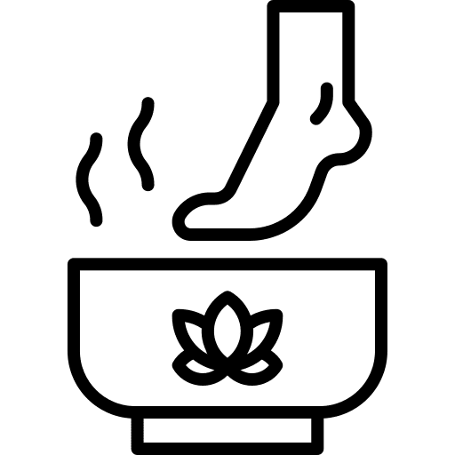 Foot wellness spa beauty icon