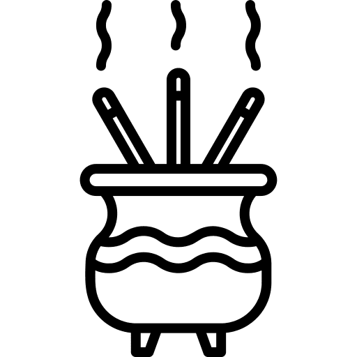 Incense asian religion wellness icon