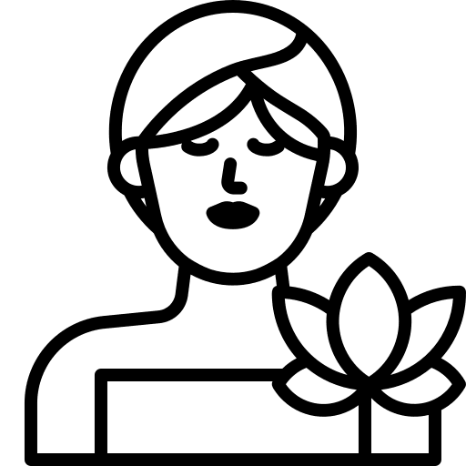 Spa flower spa treatments icon