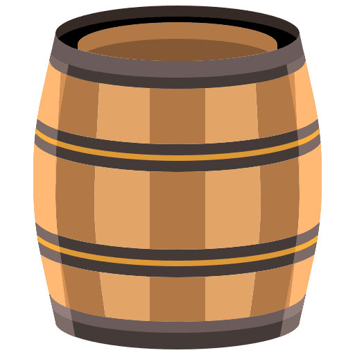 Barrel alcohol pub cask icon