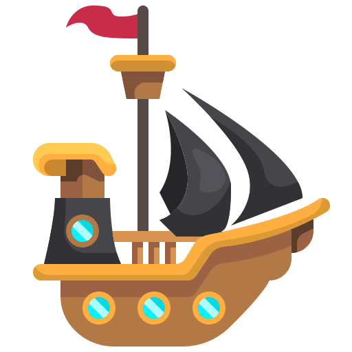 Ship pirates ships ship icon