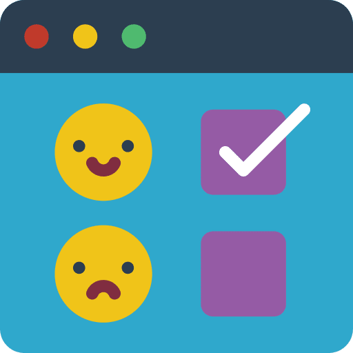 Browser online survey survey browser icon