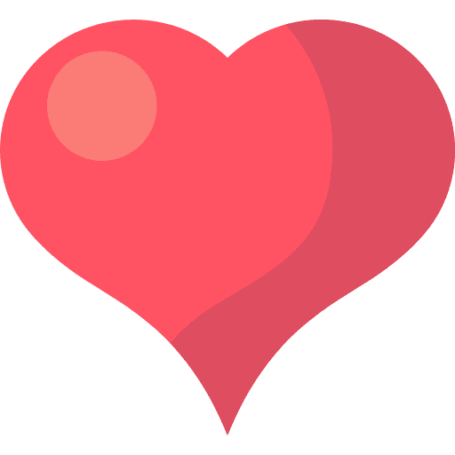 Heart love like valentines day icon