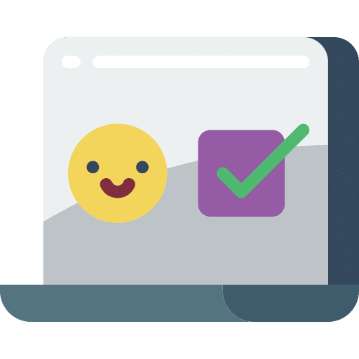 Laptop criteria laptop checklist icon