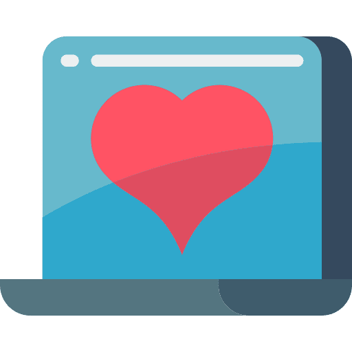 Laptop love computer favorite icon