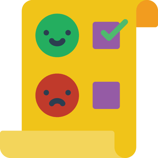 List verification list criteria icon