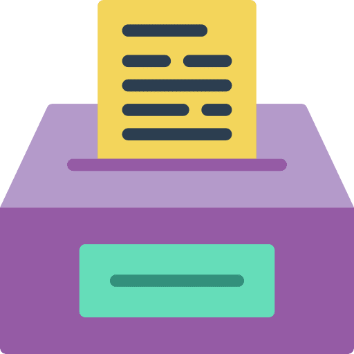 Poll shapes and symbols miscellaneous elections icon