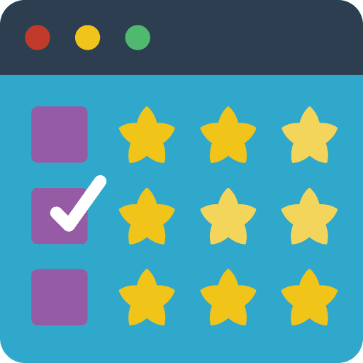 Rating rating customer review browser icon