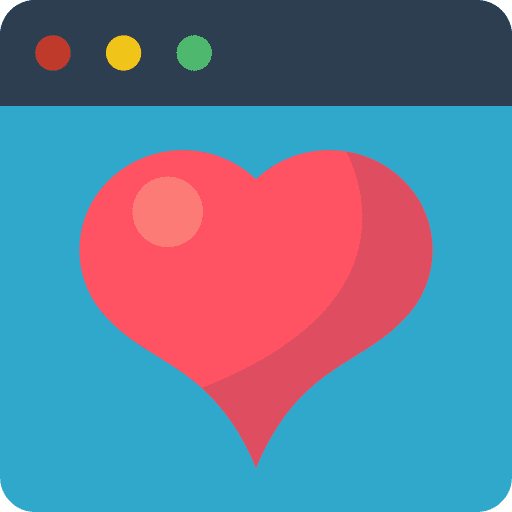 Browser heart ui favorite icon