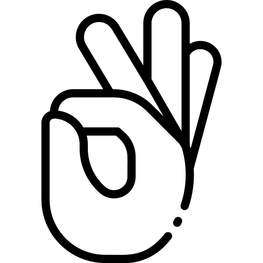 Ok gestures nice deaf icon