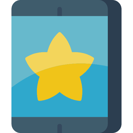 Smartphone favorite communications mobile phone icon