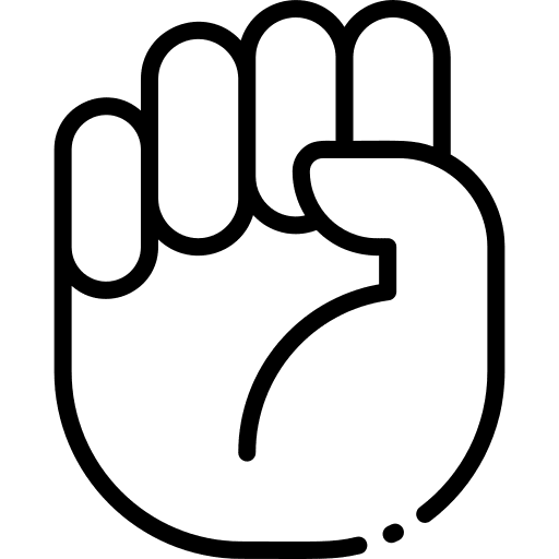 Letter e hands gestures deaf icon