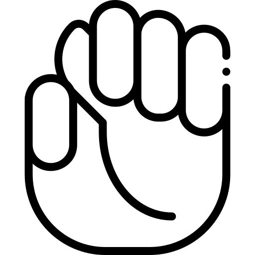 Letter m inclusive hands hands and gestures icon