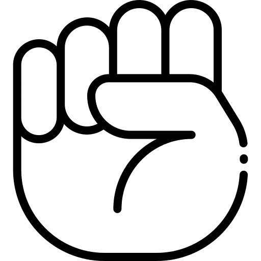 Letter s inclusive sign language letter s icon