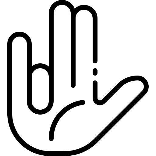 Good inclusive deaf sign language icon