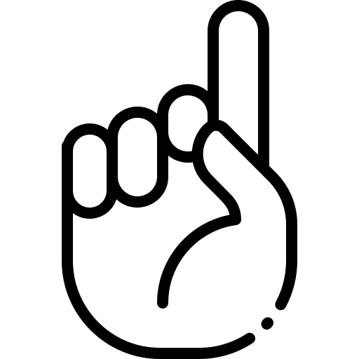 Letter d hands and gestures gestures inclusive icon