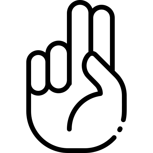 Letter u hands hands and gestures letter u icon