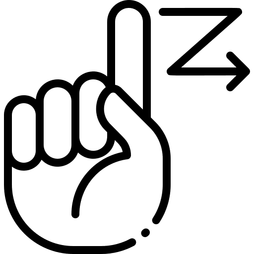 Letter z inclusive sign language letter z icon