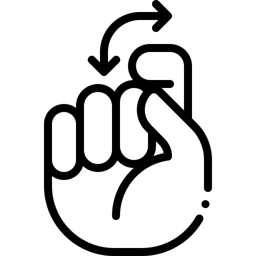 Question inclusive deaf hands and gestures icon